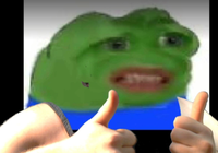 pepe apu cringe face thumbs up 