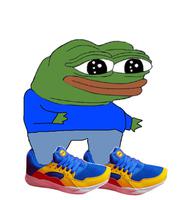 pepe apu wearing sneakers 