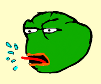 pepe badly drawn spitting 