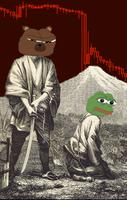 pepe being executed by bobo japanese painting 