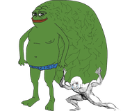 pepe big brain with wojak 