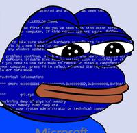 pepe blue screen of death 