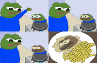 pepe boiling apu pepe in pot 