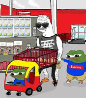 pepe boomer shopping 