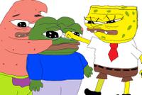 pepe bullied by spongebob patrick 