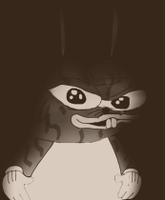 pepe bunny black white 