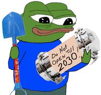 pepe burying time capsule until 2030 