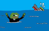 pepe captain ship sinking 