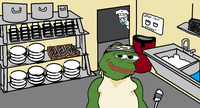 pepe chef smirking crying wojak 