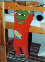 pepe child falling from bed 