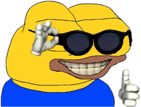 pepe cool guy yellow 