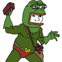 pepe costume robin hood worn by wojak 