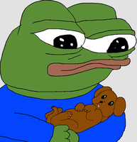 pepe cradles small puppy 
