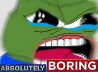 pepe crying angry absolutely boring 