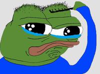 pepe crying combs sparse hair 