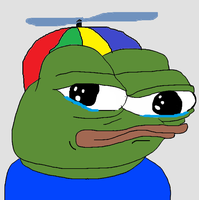 pepe crying spinning hat 