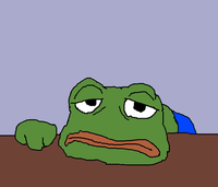 pepe depressed desk 