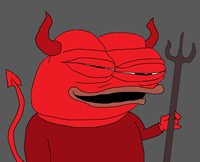 pepe devil laughing pitchfork 