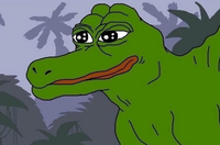 pepe dinosaur in jungle 