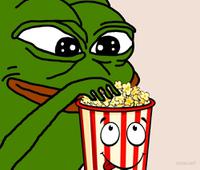 pepe eating popcorn alive 