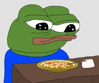 pepe eating soup 