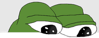 pepe eyes peaking over image border 