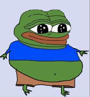 pepe fat stomach happy 