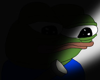 pepe flashlight in face 