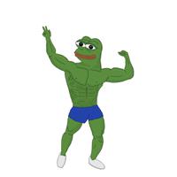 pepe flexing brah 