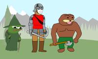 pepe friends larping 