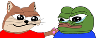 pepe friends with cat pepe 