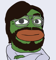 pepe glasses beard computer nerd 