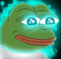 pepe glowing green 