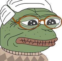 pepe grandma old sad 