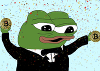 pepe happy bitcoins 