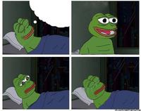 pepe happy dream to sad template 