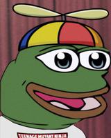 pepe happy spinny hat 