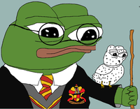 pepe harry potter with owl 