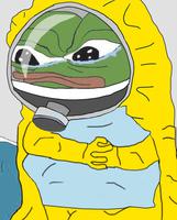 pepe hazmat suit hugging pillow 