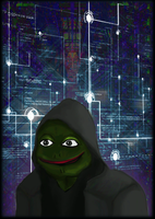 pepe hooded circuits background 