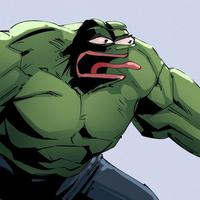 pepe huge muscle creature angry 