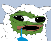 pepe in sheep costume stupid 