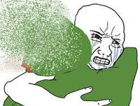 pepe is snapped wojak crying hugs him 