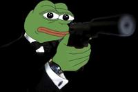 pepe james bond aiming pistol 