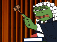 pepe judge bangin gavel 