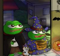 pepe kids trick or treating 