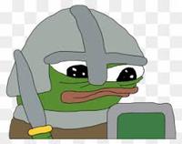 pepe knight sword shield helmet 