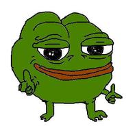 pepe little round finger guns 