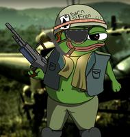 pepe machine gunner smoking cigar vietnam 