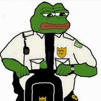 pepe meme cop on patrol 